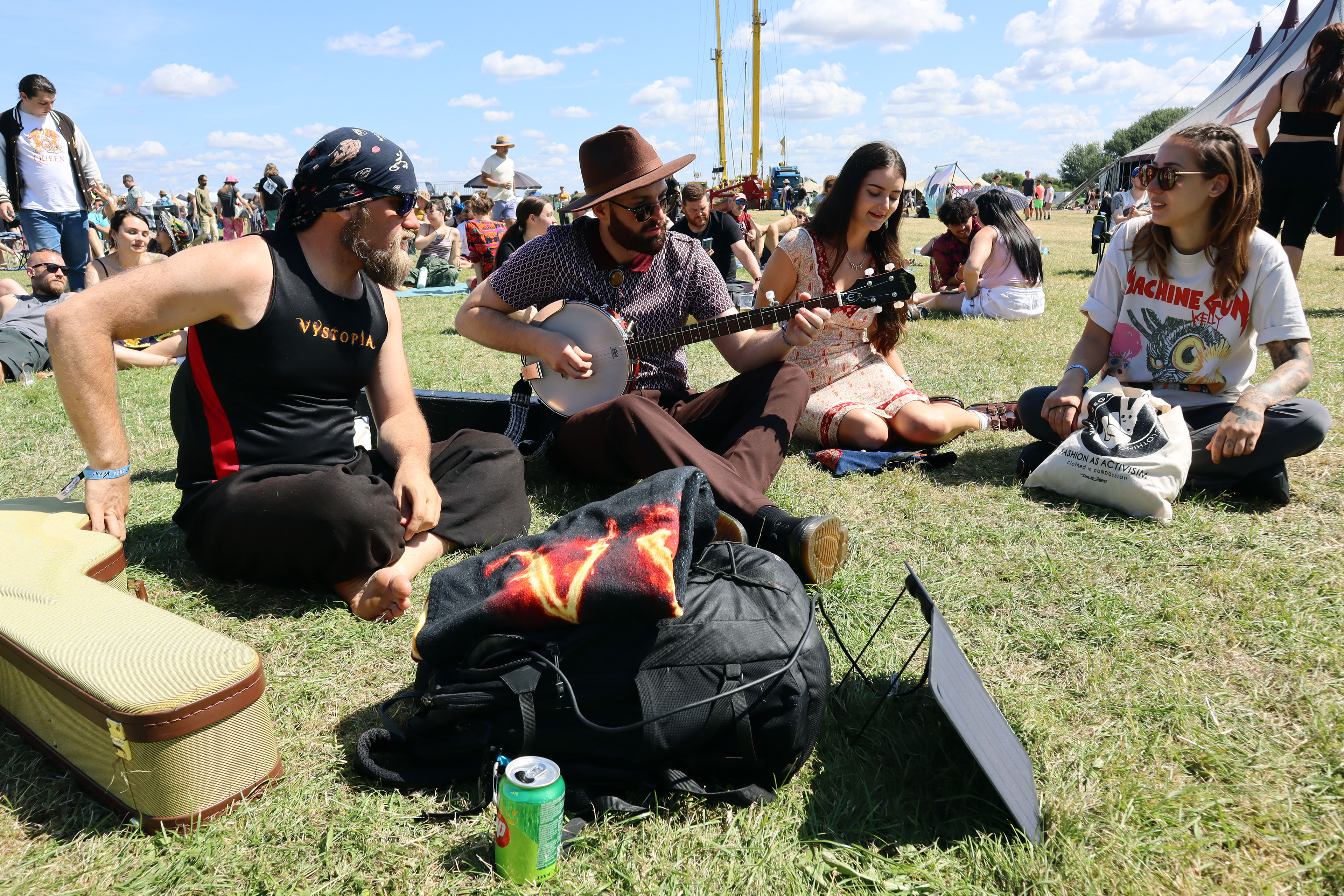 Fellow musicians at Vegan Camp Out 2024